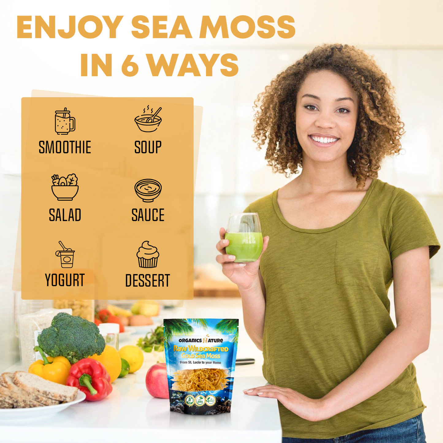 Raw Wildcrafted Sea Moss 4oz